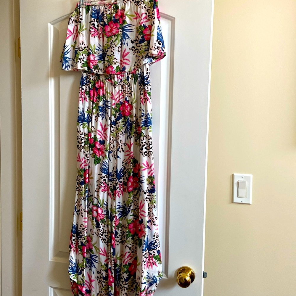 Sexy off the shoulder wide leg jumper in size L